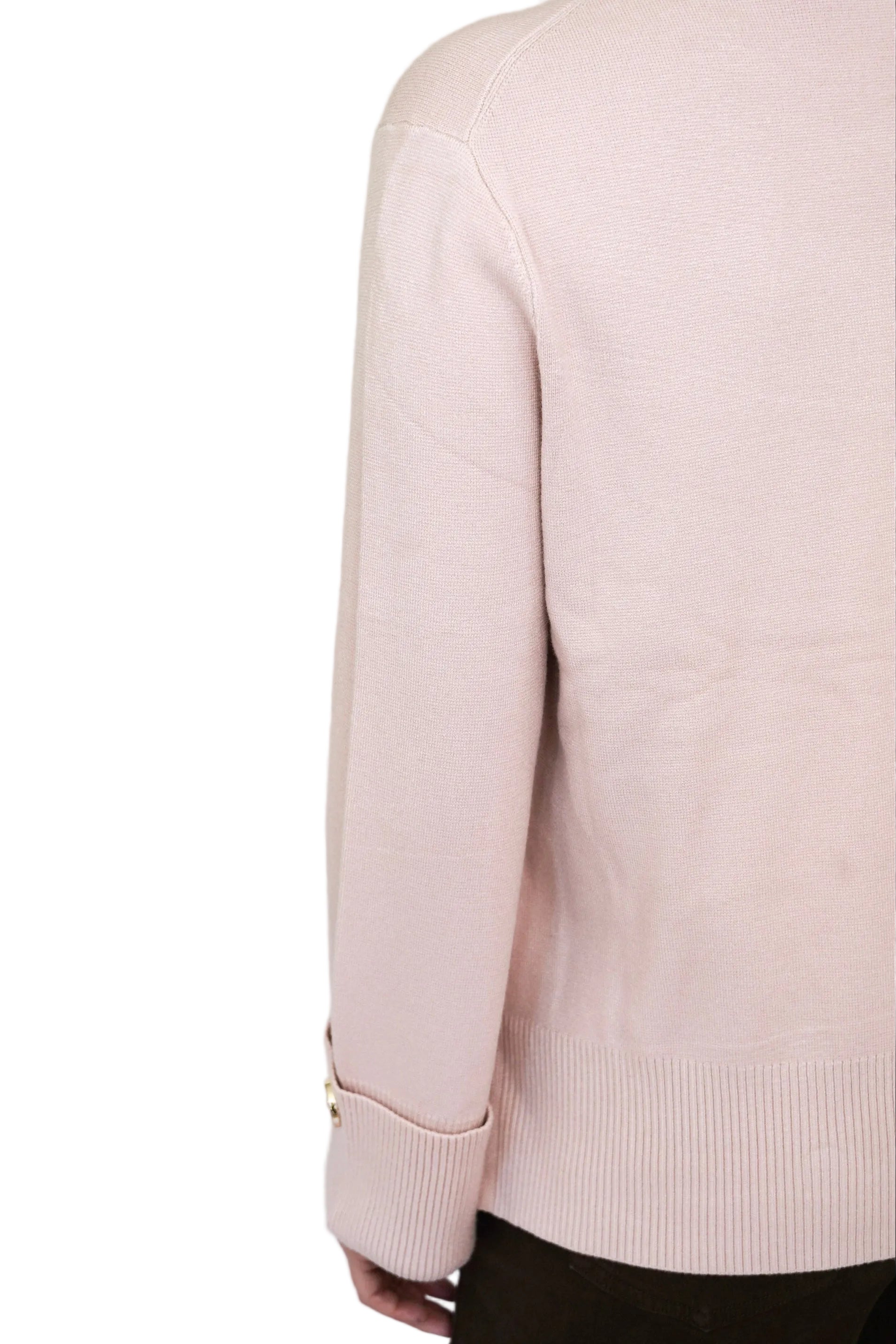 Chaleco crew-neck rosado baby